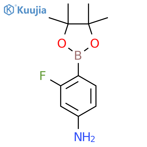 3-Fluoro-4-(4,4,5,5-tetramethyl-1,3,2-dioxaborolan-2-yl)aniline structure