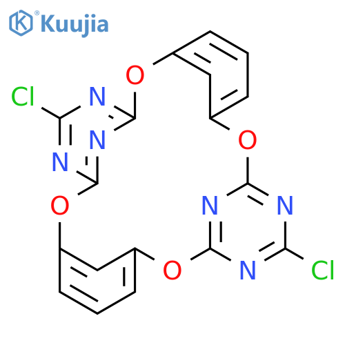 2,8,14,20-TETRAOXA-4,6,16,18,26,28-HEXAAZAPENTACYCLO[19.3.1.13,7.19,13.115,19]OCTACOSA-1(25),3,5,7(28),9,11,13(27),15,17,19(26),21,23-DODECAENE, 5,17-DICHLORO- structure