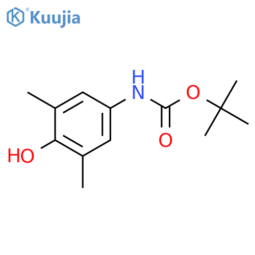 tert-butyl N-(4-hydroxy-3,5-dimethylphenyl)carbamate structure
