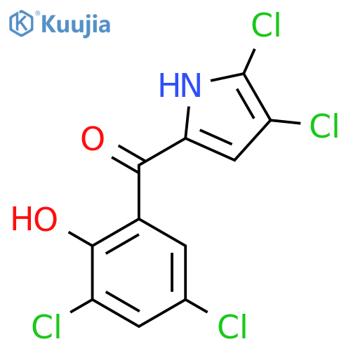 Methanone,(3,5-dichloro-2-hydroxyphenyl)(4,5-dichloro-1H-pyrrol-2-yl)- structure