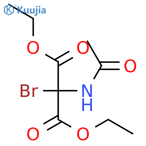 PROPANEDIOIC ACID, (ACETYLAMINO)BROMO-, DIETHYL ESTER structure