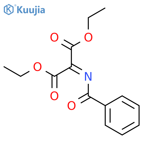 Propanedioic acid, (benzoylimino)-, diethyl ester structure