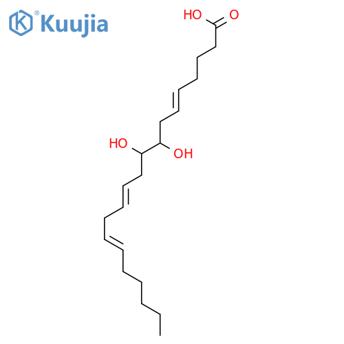 8,9-dihydroxyicosa-5,11,14-trienoic acid structure