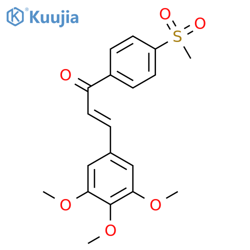 2-Propen-1-one, 1-[4-(methylsulfonyl)phenyl]-3-(3,4,5-trimethoxyphenyl)- structure