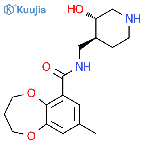 2H-1,5-Benzodioxepin-6-carboxamide,3,4-dihydro-N-[[(3S,4S)-3-hydroxy-4-piperidinyl]methyl]-8-methyl- structure