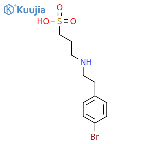 1-Propanesulfonic acid, 3-[[2-(4-bromophenyl)ethyl]amino]- structure