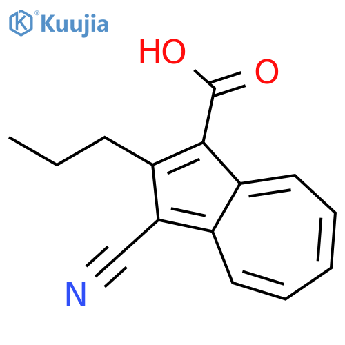 1-Azulenecarboxylic acid, 3-cyano-2-propyl- structure
