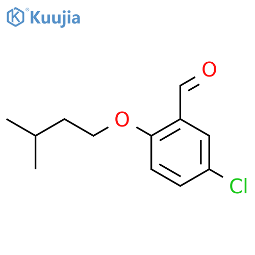 5-Chloro-2-(3-methylbutoxy)benzaldehyde structure
