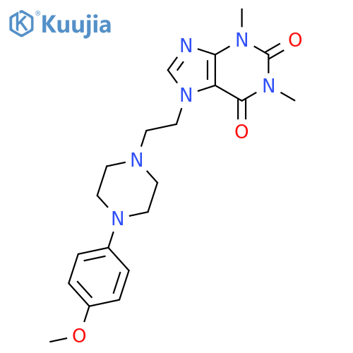 1H-Purine-2,6-dione,3,7-dihydro-7-[2-[4-(4-methoxyphenyl)-1-piperazinyl]ethyl]-1,3-dimethyl- structure