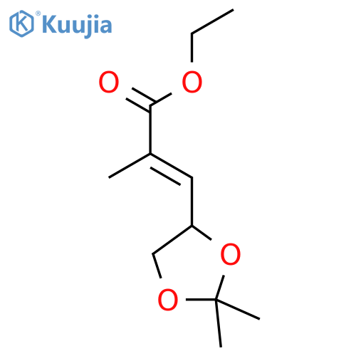 Ethyl (2E,4S)-4,5-Isopropylidenedioxy-2-methylpent-2-enoate structure