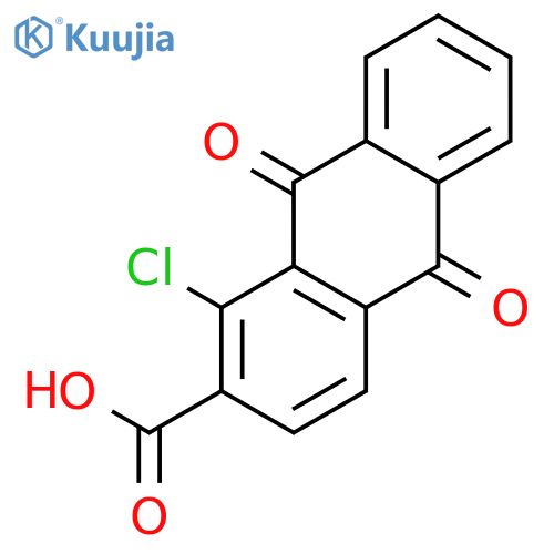 2-Anthracenecarboxylicacid, 1-chloro-9,10-dihydro-9,10-dioxo- structure