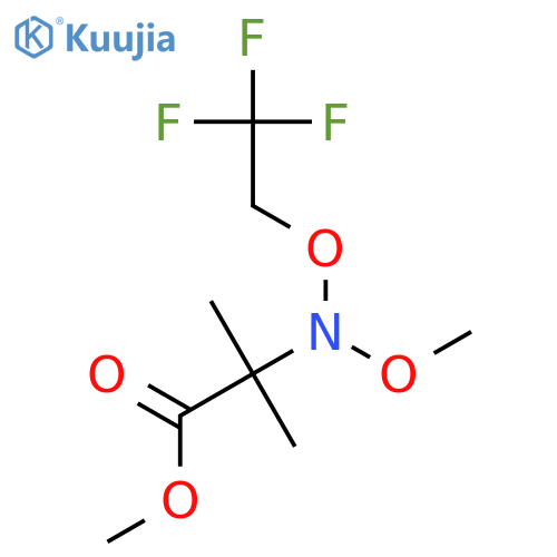 ALANINE, N-METHOXY-2-METHYL-N-(2,2,2-TRIFLUOROETHOXY)-, METHYL ESTER structure