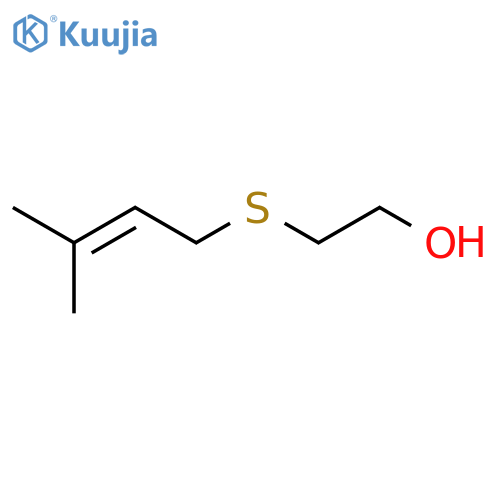 Ethanol,2-[(3-methyl-2-buten-1-yl)thio]- structure