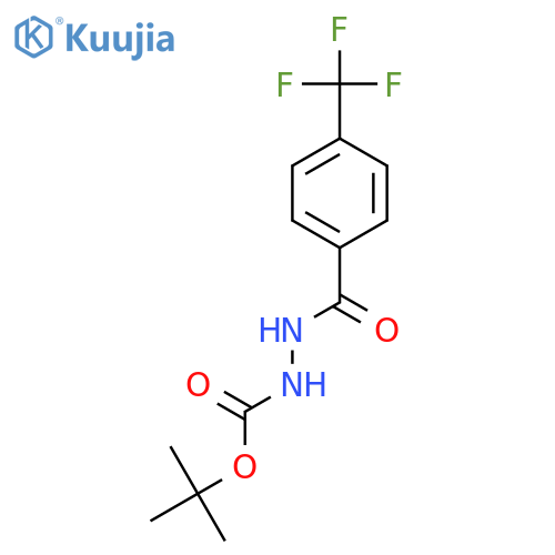 N'-[(Tert-butoxy)carbonyl]-4-(trifluoromethyl)benzohydrazide structure