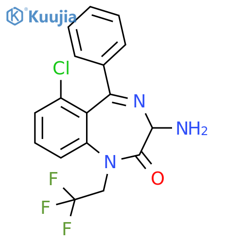 2H-1,4-Benzodiazepin-2-one,3-amino-6-chloro-1,3-dihydro-5-phenyl-1-(2,2,2-trifluoroethyl)- structure