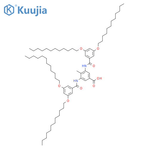 Benzoic acid, 3,5-bis[[3,5-bis(dodecyloxy)benzoyl]amino]-4-methyl- structure