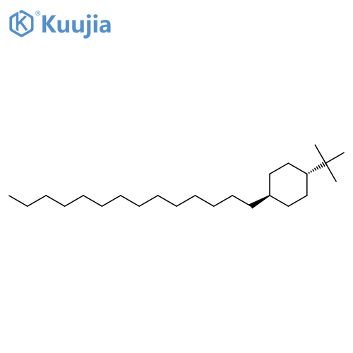 Cyclohexane, 1-(1,1-dimethylethyl)-4-tetradecyl-, trans- structure