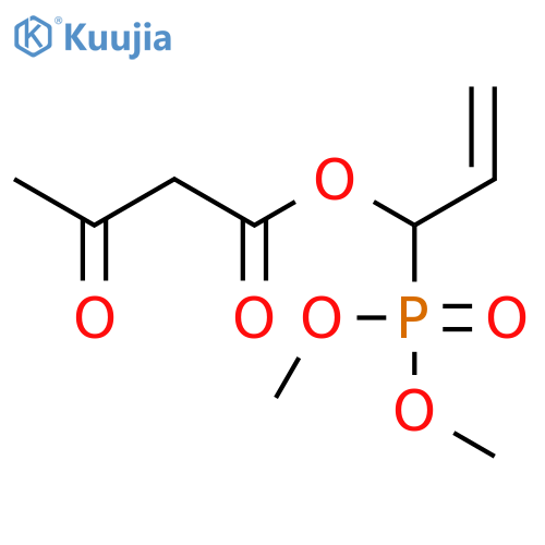 Butanoic acid, 3-oxo-, 1-(dimethoxyphosphinyl)-2-propenyl ester structure