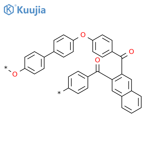 POLY(OXY[1,1'-BIPHENYL]-4,4'-DIYLOXY-1,4-PHENYLENECARBONYL-2,3-NAPHTHALENEDIYLCARBONYL-1,4-PHENYLENE) structure