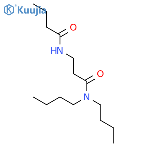 N-[3-(dibutylamino)-3-oxopropyl]butanamide structure