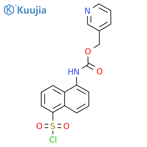 Pyridin-3-ylmethyl (5-(chlorosulfonyl)naphthalen-1-yl)carbamate structure