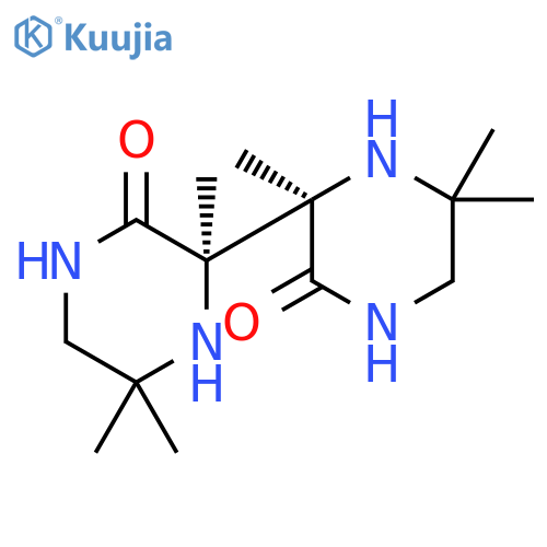 [2,2'-Bipiperazine]-3,3'-dione, 2,2',6,6,6',6'-hexamethyl-, (R*,R*)- structure