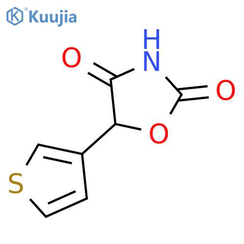 2,4-Oxazolidinedione, 5-(3-thienyl)- structure