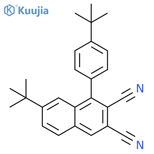 2,3-Naphthalenedicarbonitrile,7-(1,1-dimethylethyl)-1-[4-(1,1-dimethylethyl)phenyl]- structure