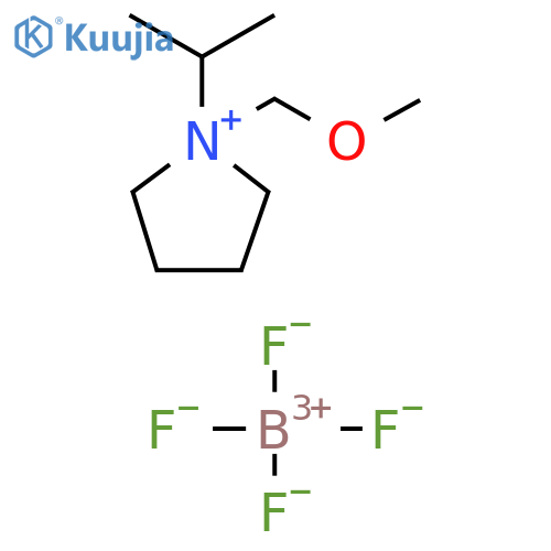 Pyrrolidinium, 1-(methoxymethyl)-1-(1-methylethyl)-,tetrafluoroborate(1-) structure