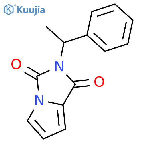 1H-Pyrrolo[1,2-c]imidazole-1,3(2H)-dione, 2-(1-phenylethyl)- structure