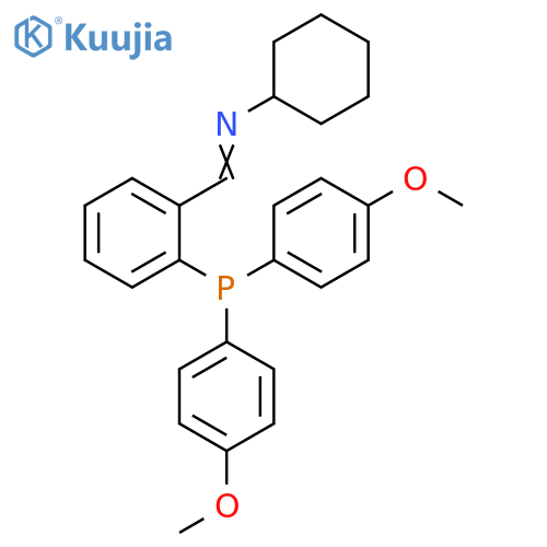 Cyclohexanamine, N-[[2-[bis(4-methoxyphenyl)phosphino]phenyl]methylene]- structure