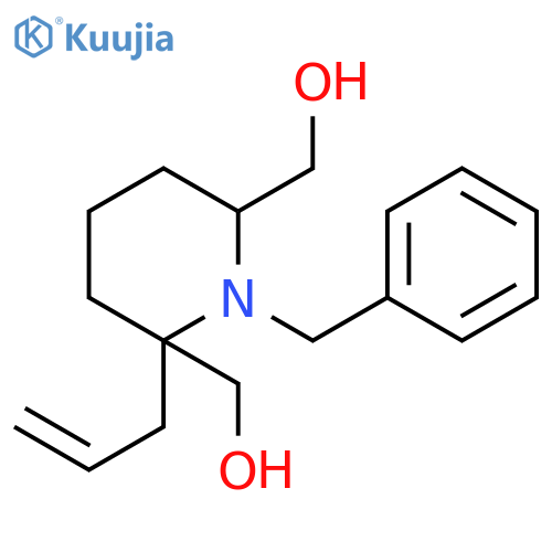 2,6-Piperidinedimethanol, 1-(phenylmethyl)-2-(2-propenyl)-, (2R,6R)- structure