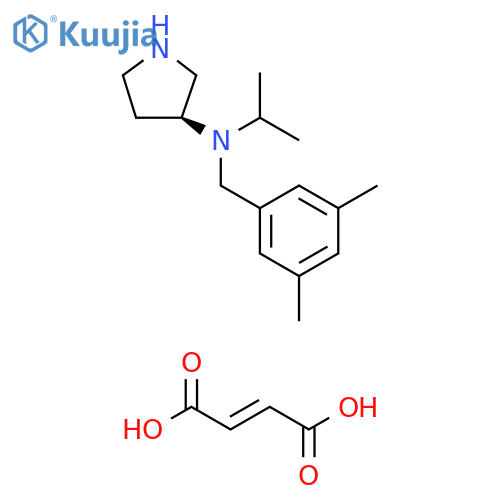 3-Pyrrolidinamine, N-[(3,5-dimethylphenyl)methyl]-N-(1-methylethyl)-, (3S)-, (2E)-2-butenedioate (9CI) structure