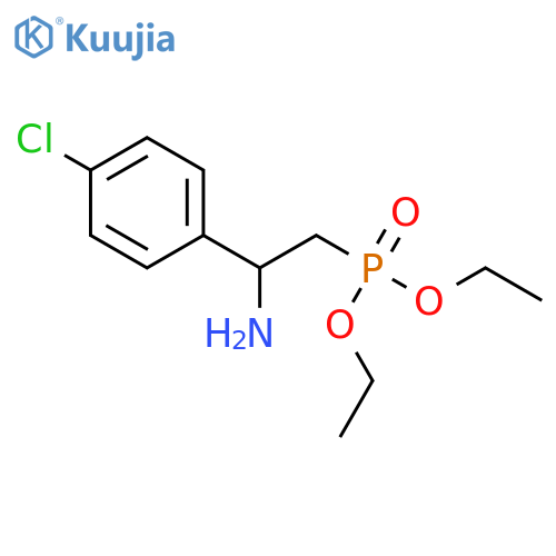 Phosphonic acid, [2-amino-2-(4-chlorophenyl)ethyl]-, diethyl ester structure