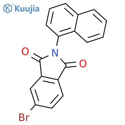 1H-Isoindole-1,3(2H)-dione, 5-bromo-2-(1-naphthalenyl)- structure
