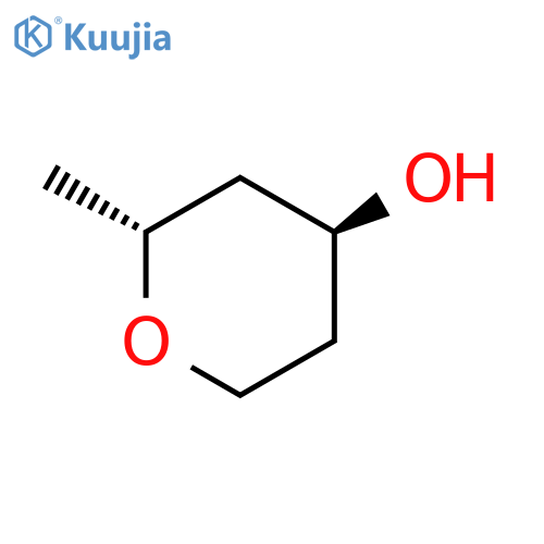 2H-Pyran-4-ol, tetrahydro-2-methyl-, (2R-trans)- (9CI) structure