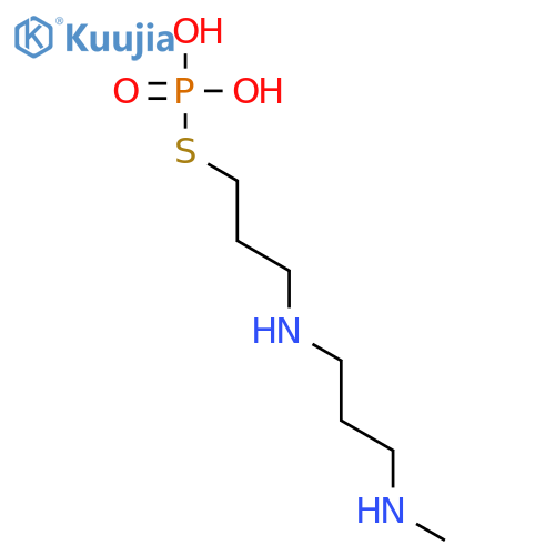 S-(3-{[3-(methylamino)propyl]amino}propyl) dihydrogen phosphorothioate structure