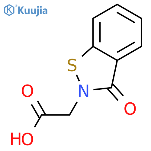 (3-oxo-1,2-benzisothiazol-2(3H)-yl)acetic Acid structure