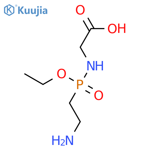 Glycine, N-[(2-aminoethyl)ethoxyphosphinyl]- structure