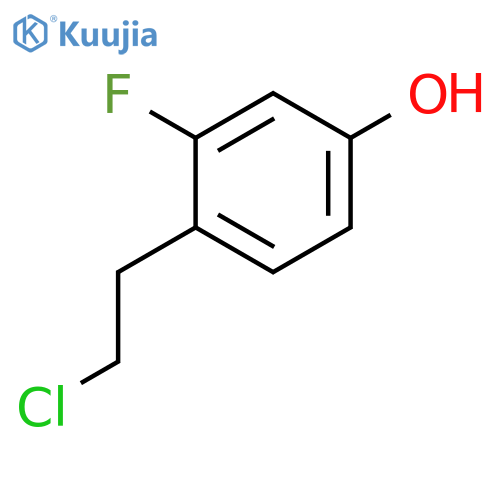 Phenol, 4-(2-chloroethyl)-3-fluoro- structure