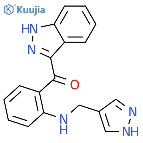 Methanone, 1H-indazol-3-yl[2-[(1H-pyrazol-4-ylmethyl)amino]phenyl]- structure