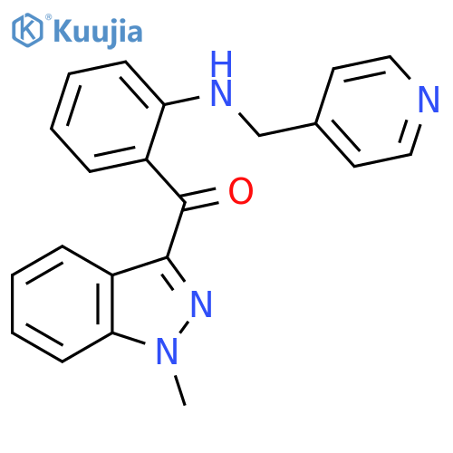 Methanone,(1-methyl-1H-indazol-3-yl)[2-[(4-pyridinylmethyl)amino]phenyl]- structure