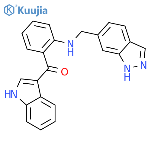 Methanone, [2-[(1H-indazol-6-ylmethyl)amino]phenyl]-1H-indol-3-yl- structure