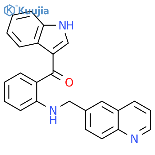 Methanone, 1H-indol-3-yl[2-[(6-quinolinylmethyl)amino]phenyl]- structure