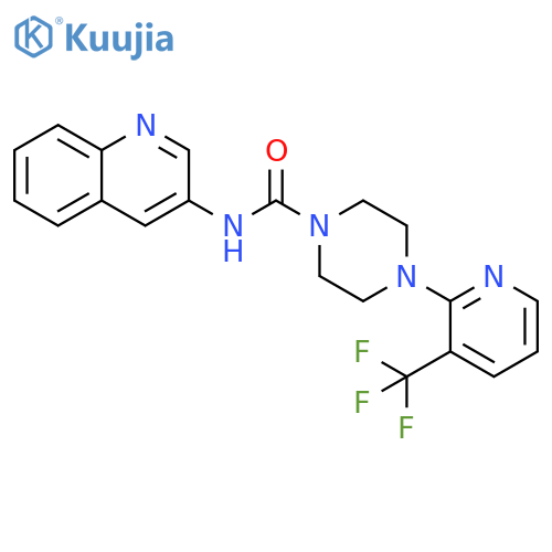 1-Piperazinecarboxamide,N-3-quinolinyl-4-[3-(trifluoromethyl)-2-pyridinyl]- structure