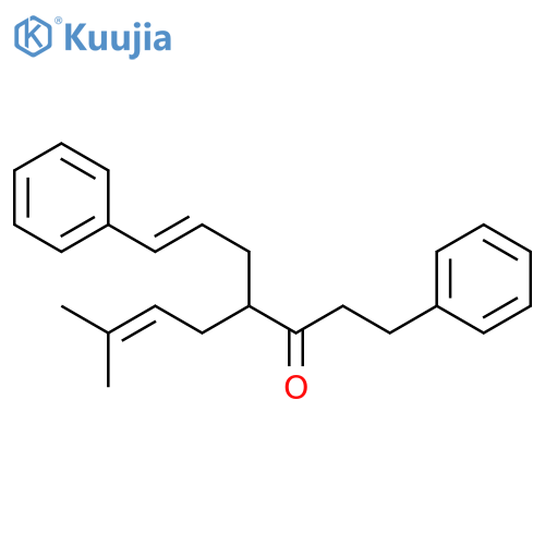 6-Octen-3-one, 7-methyl-1-phenyl-4-[(2E)-3-phenyl-2-propenyl]- structure