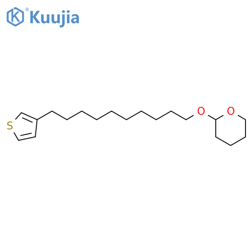 2H-Pyran, tetrahydro-2-[[10-(3-thienyl)decyl]oxy]- structure