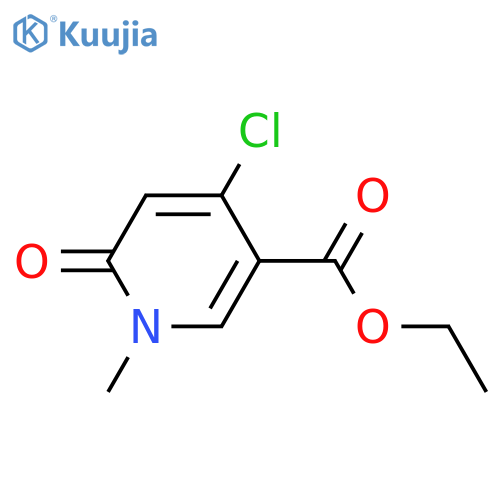 Ethyl 4-chloro-1-methyl-6-oxo-1,6-dihydro-3-pyridinecarboxylate structure