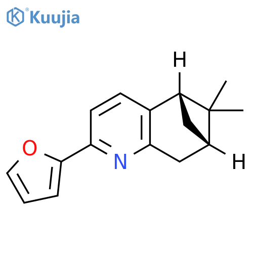 5,7-Methanoquinoline, 2-(2-furanyl)-5,6,7,8-tetrahydro-6,6-dimethyl-, (5S,7S)- structure