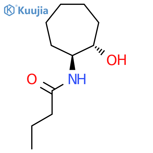 Butanamide, N-[(1S,2S)-2-hydroxycycloheptyl]- structure
